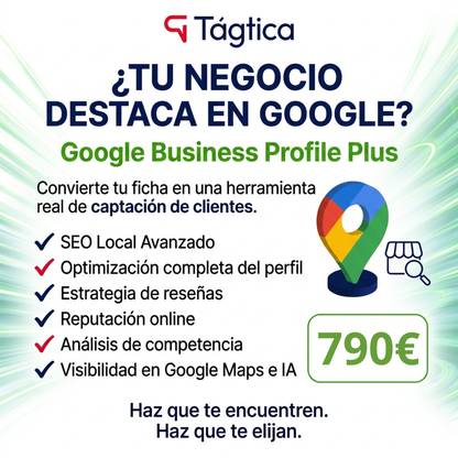 Google Business Profile Plus - Creamos y optimizamos tu ficha para mejorar posicionamiento online