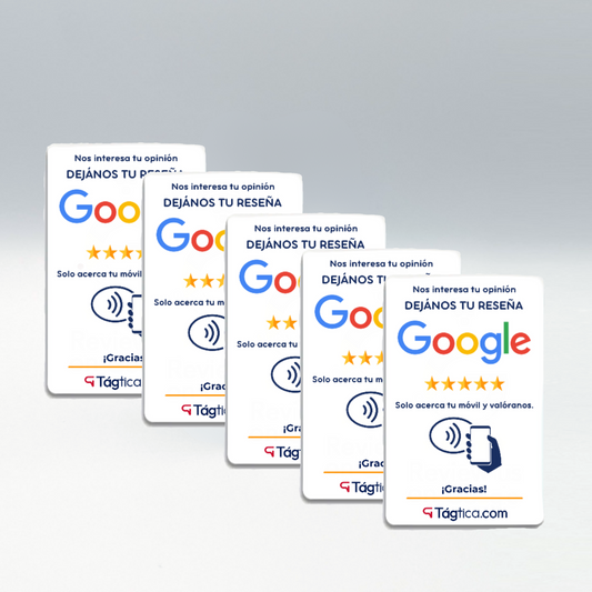 PACK 5 tarjetas NFC GOOGLE
